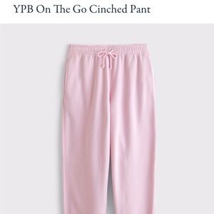 Pink Abercrombie YPB joggers size small
